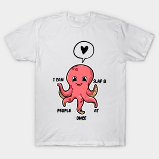 Funny Slapping Octopus T-Shirt